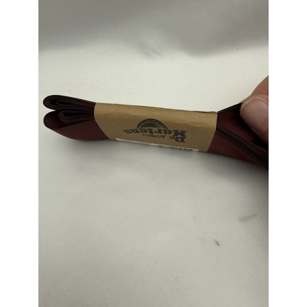 Dr Martens Original Air Wair Ribbon Shoe Laces Burgandy 210 cm 82 inches 12 eye - Picture 3 of 6